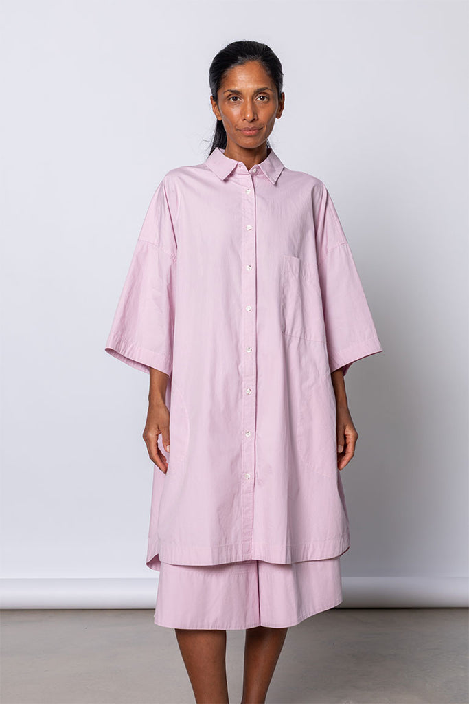 Organic Cotton Big Shirt - Dusty Pink