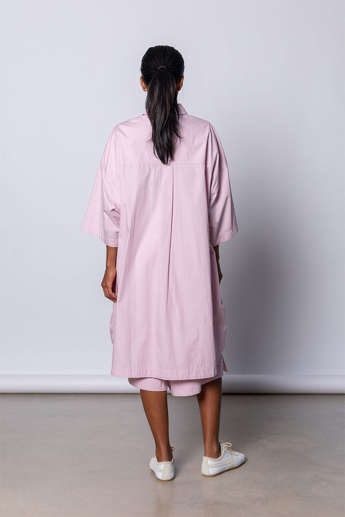 Organic Cotton Big Shirt - Dusty Pink