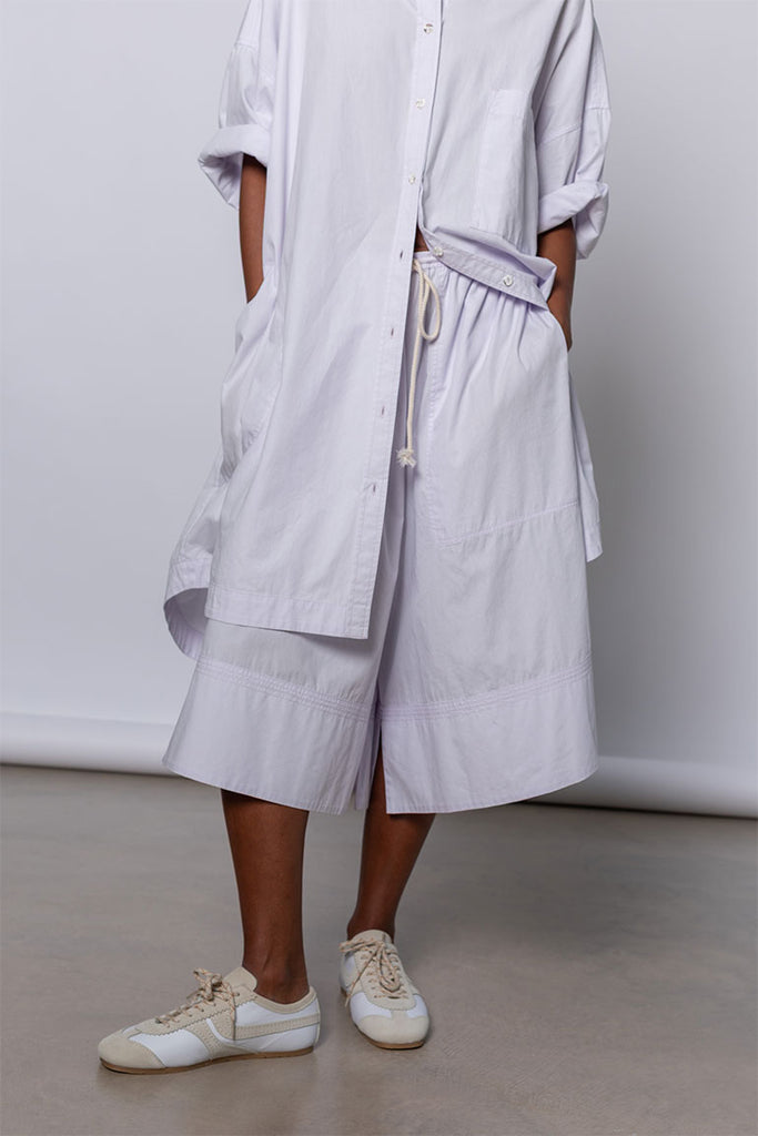 Organic Cotton Big Shorts - Palest Lilac