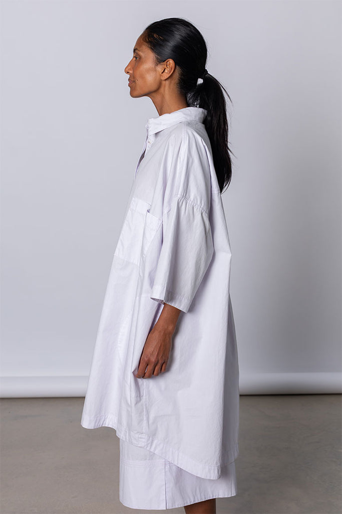 Organic Cotton Big Shirt - Palest Lilac