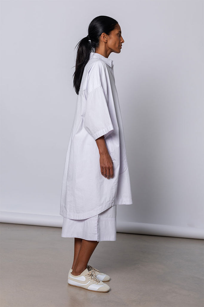 Organic Cotton Big Shirt - Palest Lilac