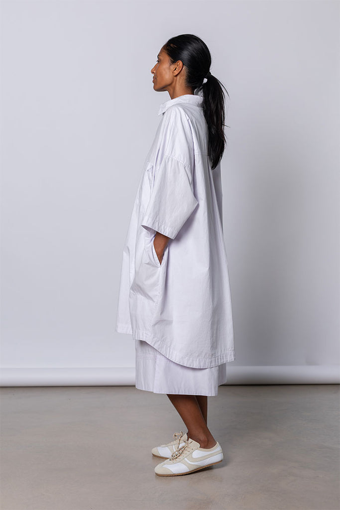 Organic Cotton Big Shirt - Palest Lilac