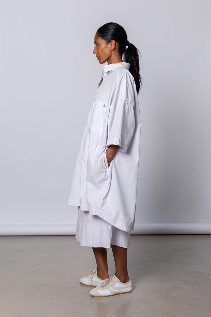 Organic Cotton Big Shirt - Palest Lilac