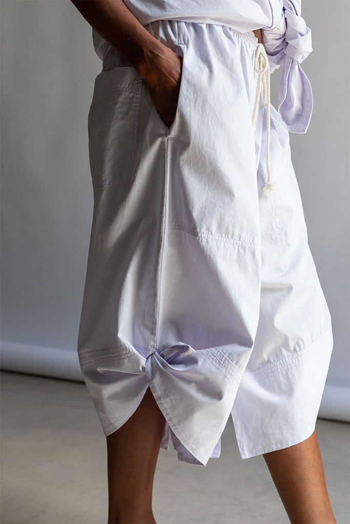 Organic Cotton Big Shorts - Palest Lilac