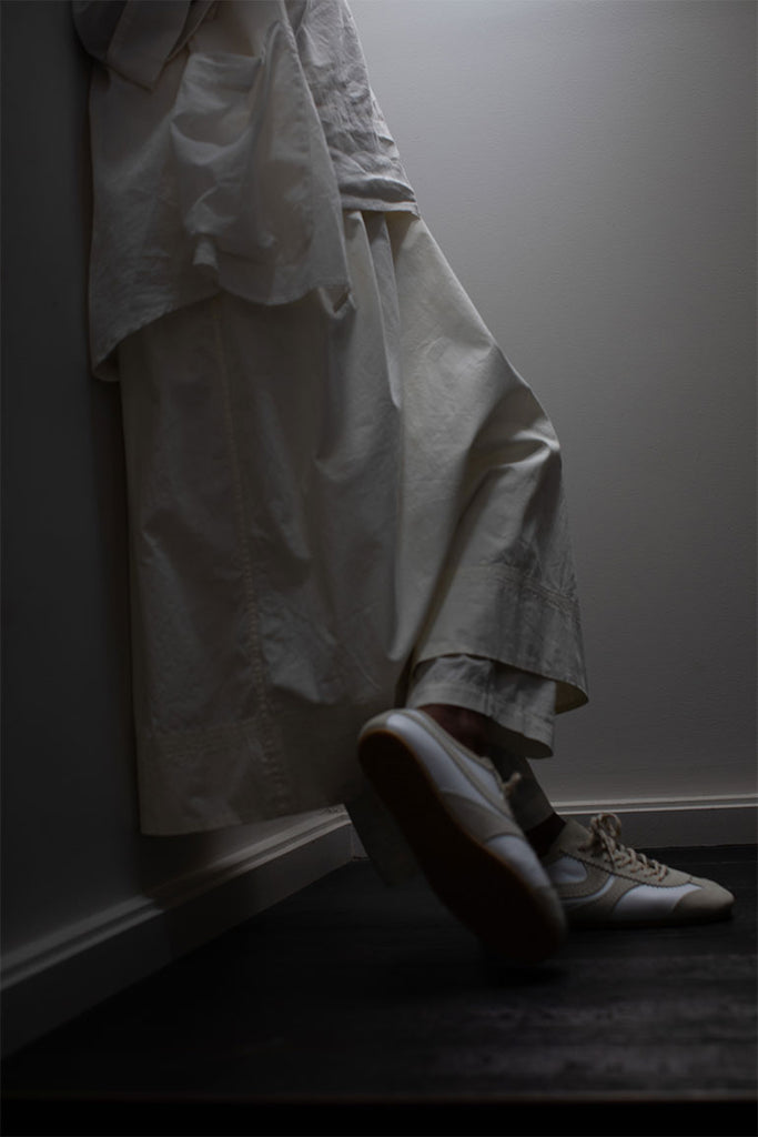 Organic Cotton French Slip Dress - Softest Cream