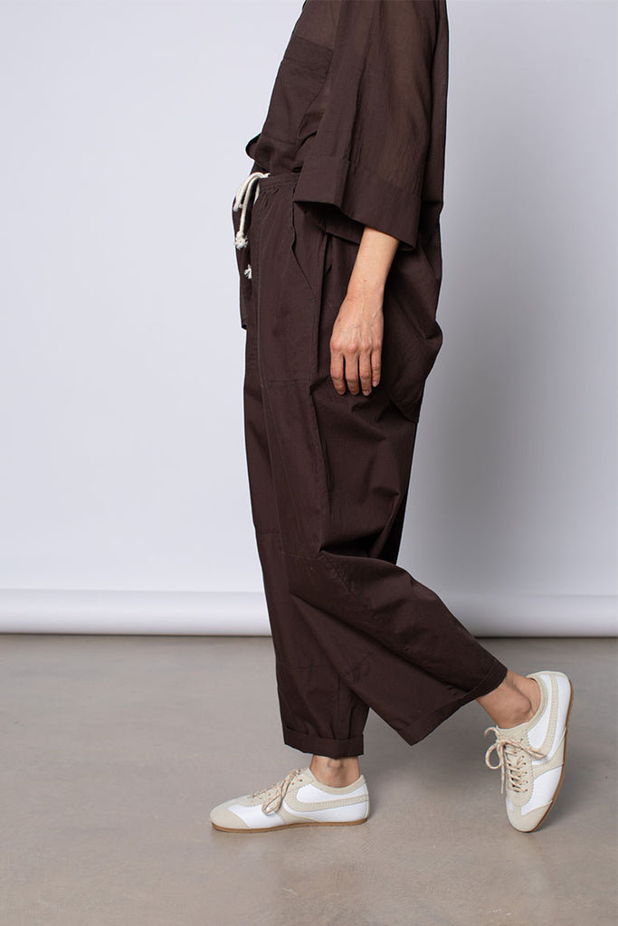 Organic Cotton Pj Day Pants - Cacao