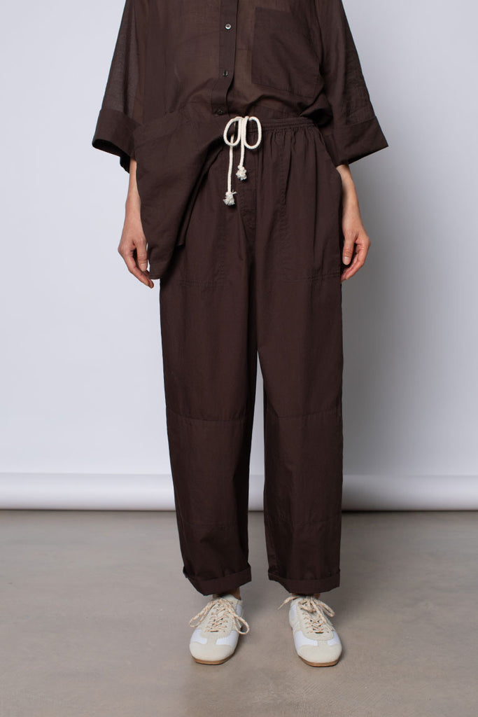 Organic Cotton Pj Day Pants - Cacao