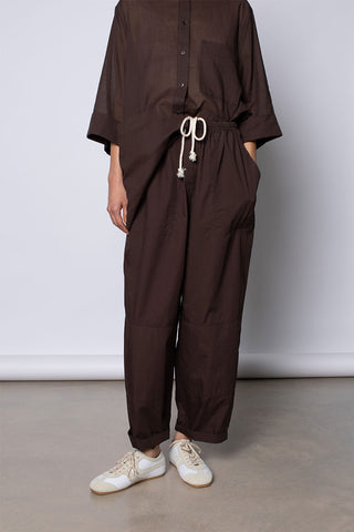 Organic Cotton Pj Day Pants - Cacao