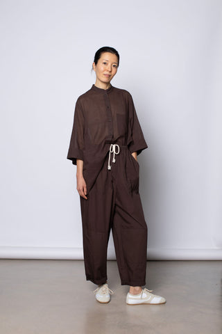 Organic Cotton Pj Day Pants - Cacao