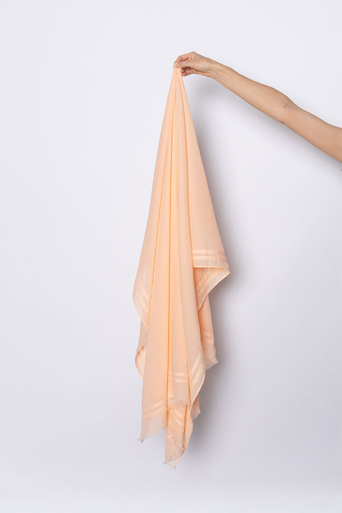 Organic Cotton Sarong - Apricot Cloud
