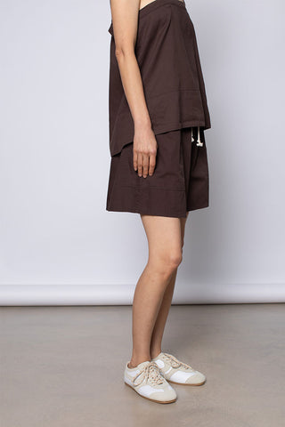 Organic Cotton Shorter Shorts - Cacao