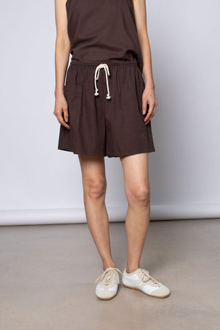 Organic Cotton Shorter Shorts - Cacao