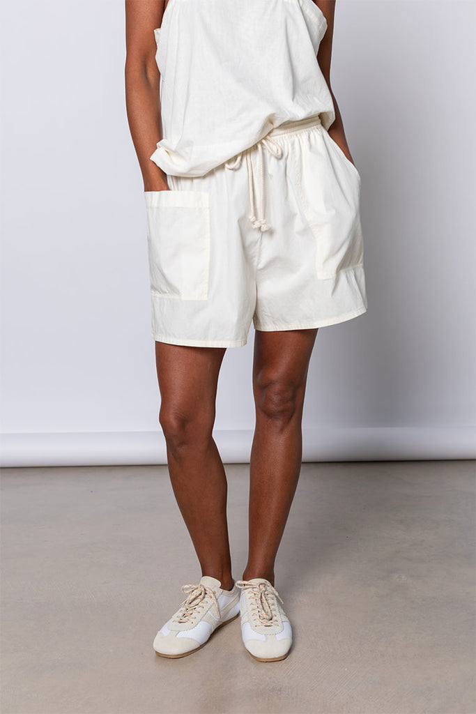 Organic Cotton Shorter Shorts - Softest Cream