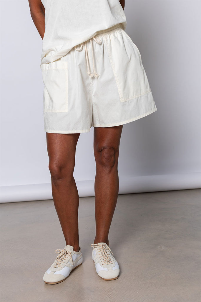 Organic Cotton Shorter Shorts - Softest Cream