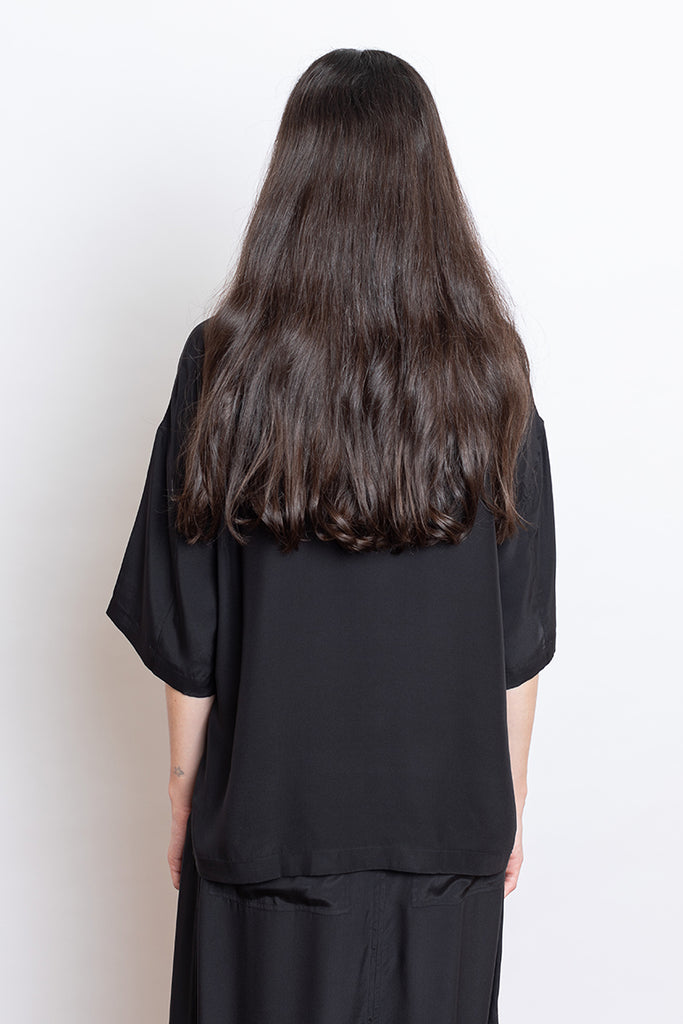 Organic Silk T-Shirt - Black