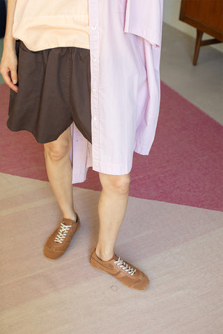 Organic Cotton Shorter Shorts - Cacao