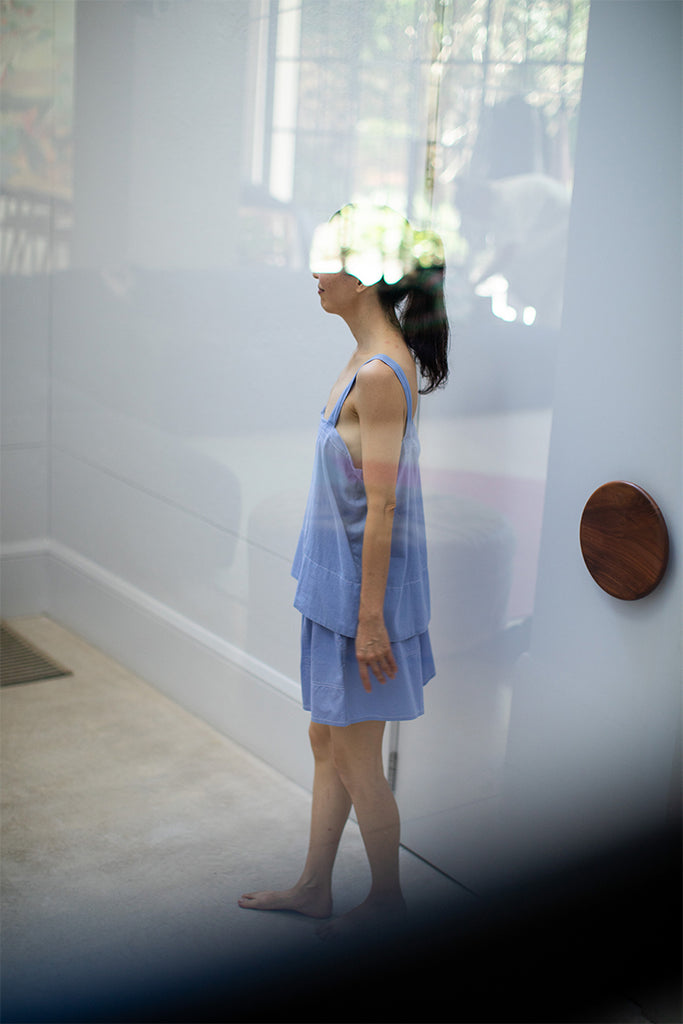 Organic Cotton Shorter Shorts - Dream Blue