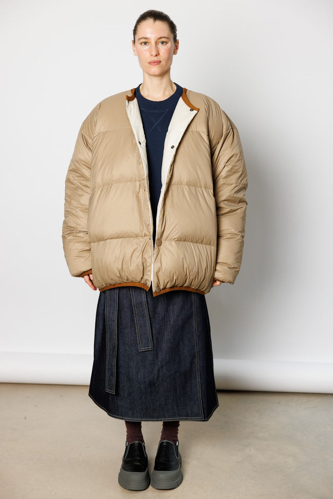 Ortega Down Jacket - Camel/Pearl