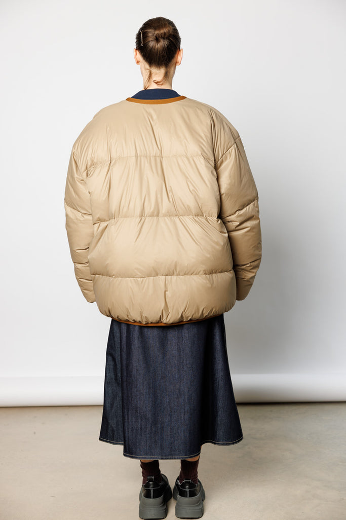 Ortega Down Jacket - Camel/Pearl