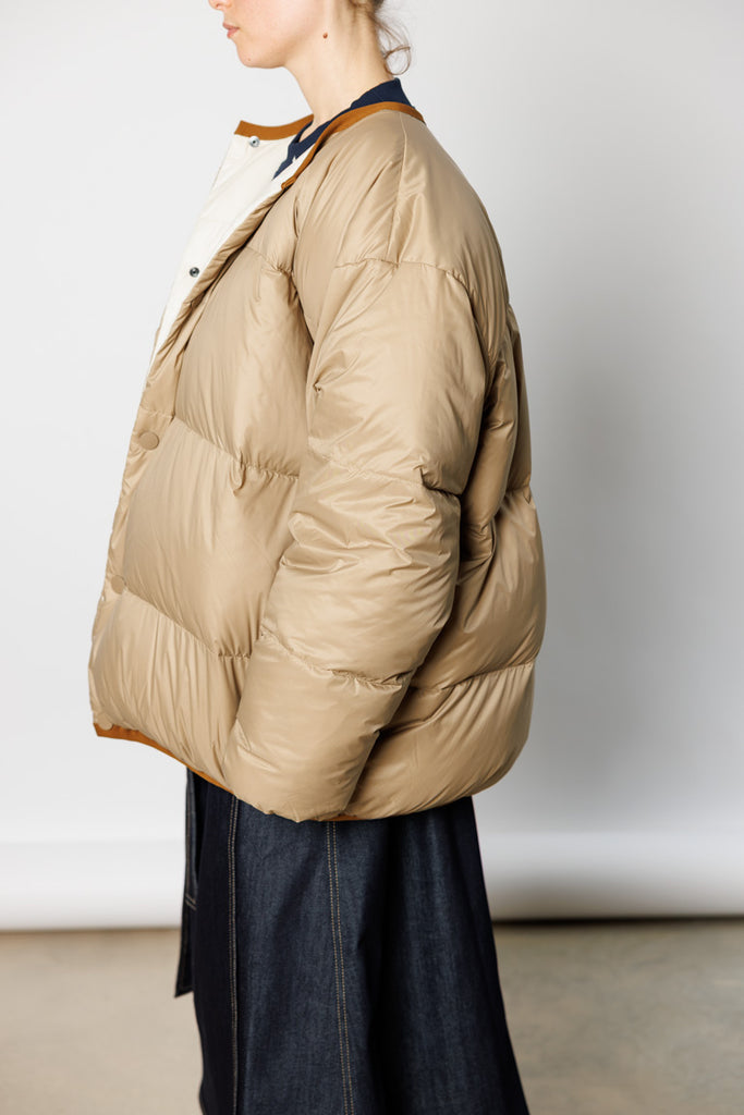 Ortega Down Jacket - Camel/Pearl