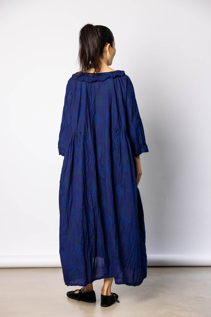 Overdyed Liberty Floral Dress - Royal Blue