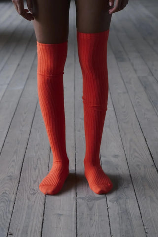 Over Knee Socks - Scopa Red