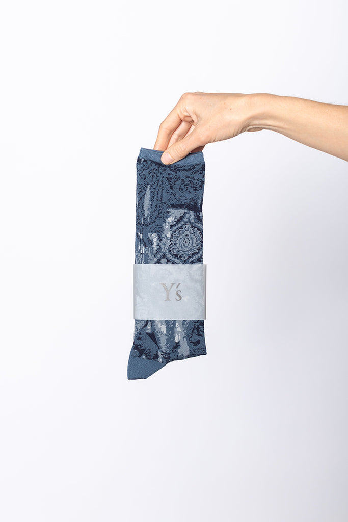 Paisley Socks - Blue