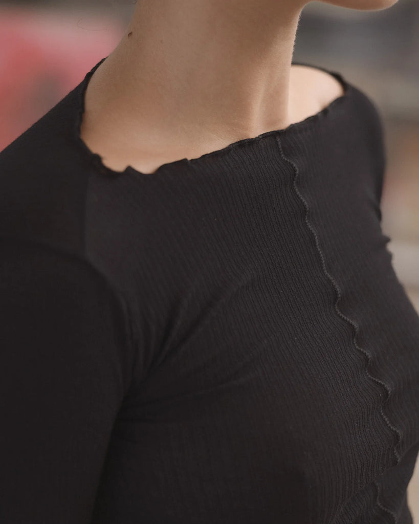 Pama Long Sleeve Top - Black