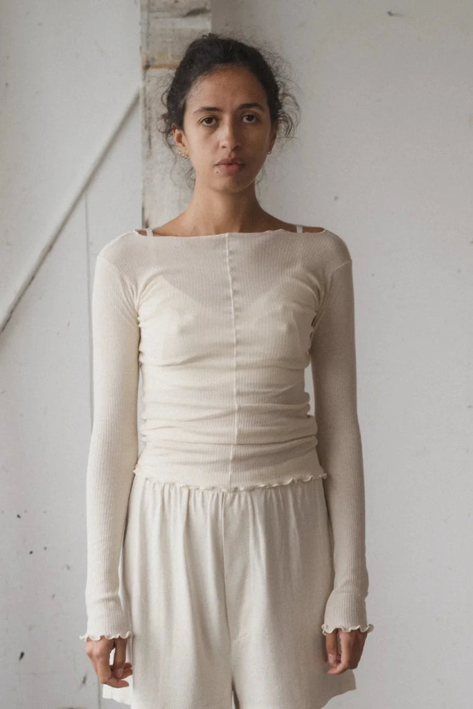 Pama Long Sleeve Top - Off White