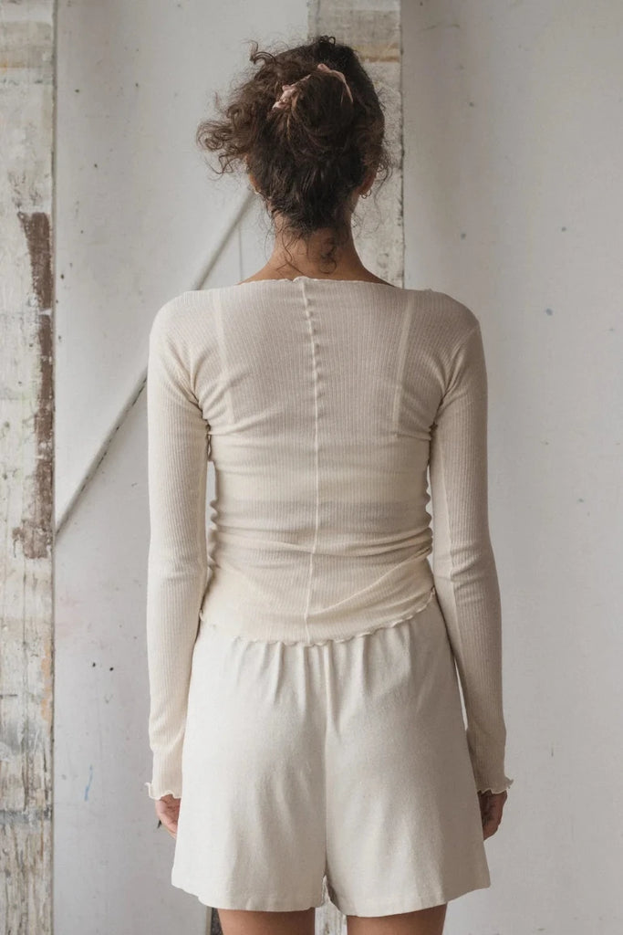 Pama Long Sleeve Top - Off White