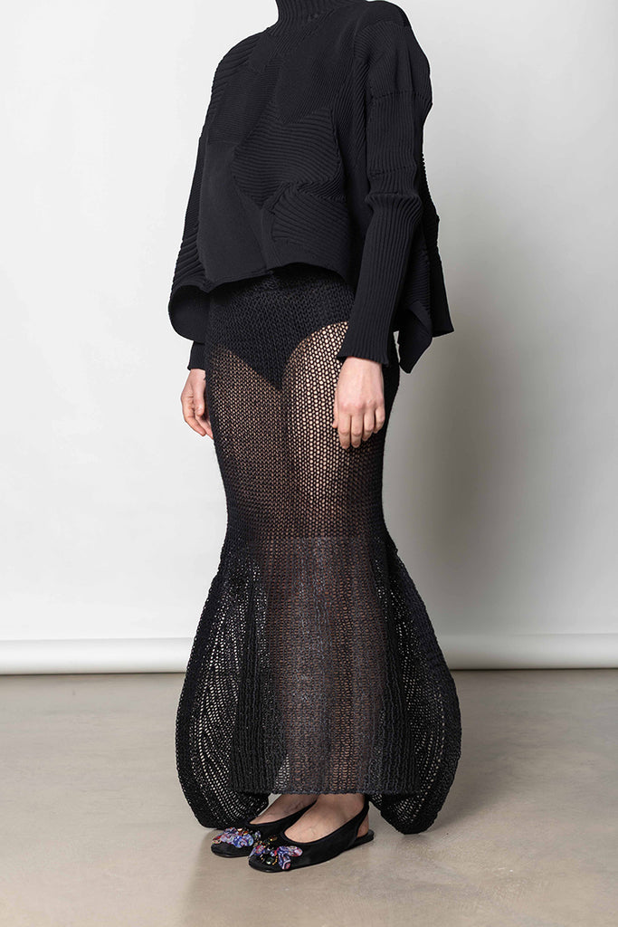 Panini Pulled Skirt - Black