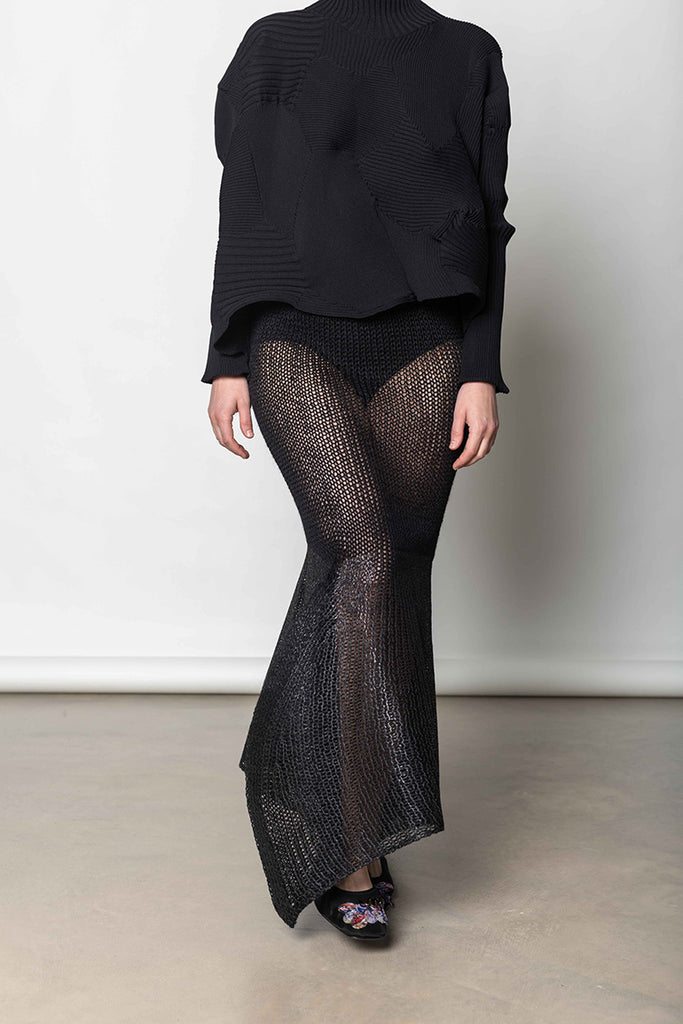 Panini Pulled Skirt - Black