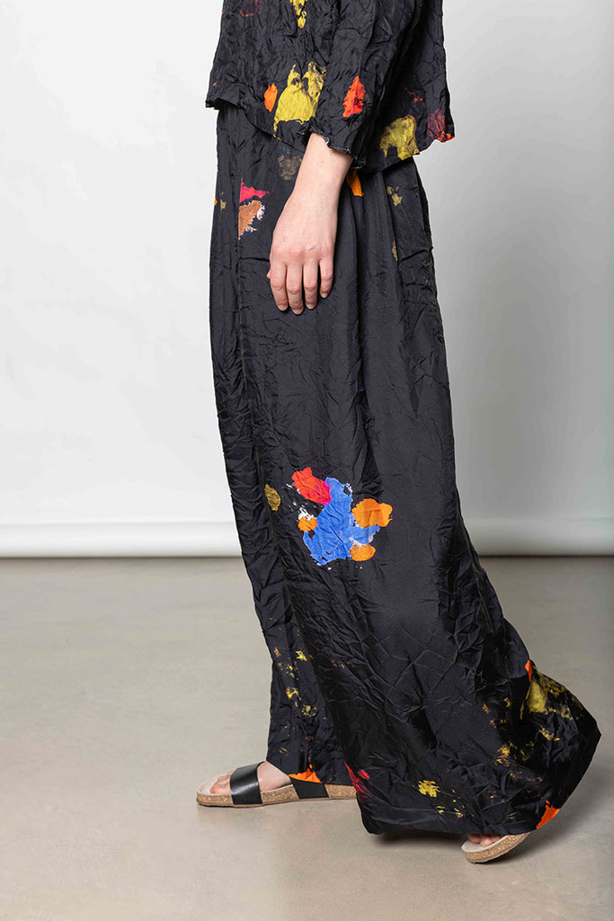 Pantalone Pigiama Tasche Largo - Multi
