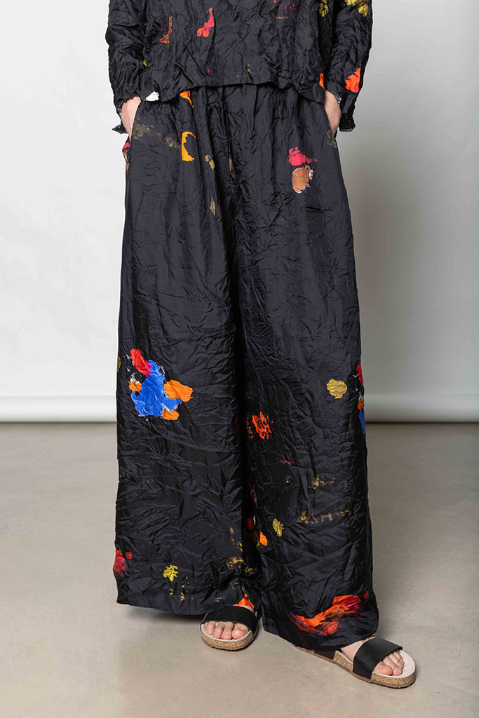 Pantalone Pigiama Tasche Largo - Multi