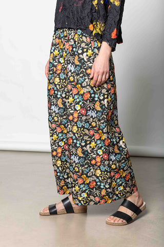 Pantalone Trousers Pigiama Tasche Lavato - Multi Floral