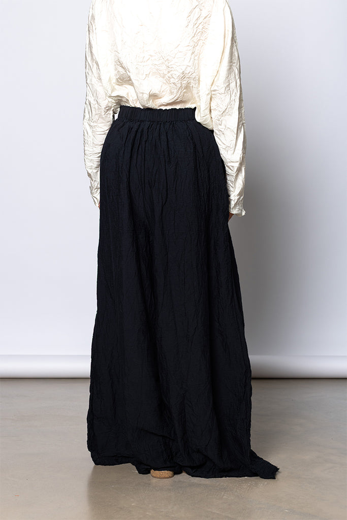 Pantalone Trousers Pigiama Stretto Lavato - Black