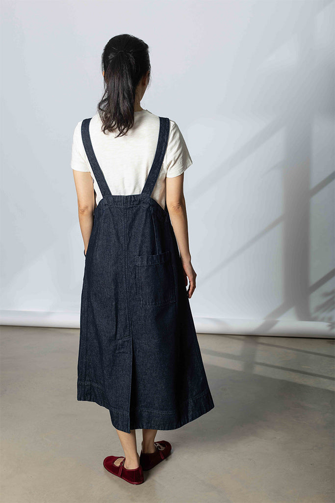 Patch Pocket Denim Dungaree Dress