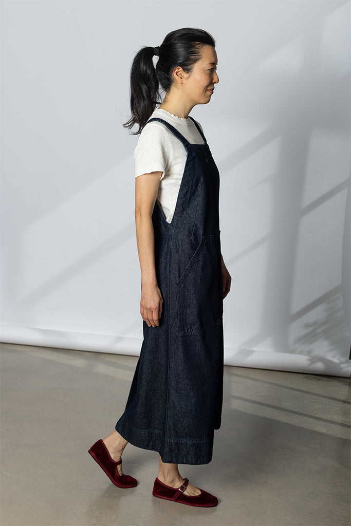 Patch Pocket Denim Dungaree Dress