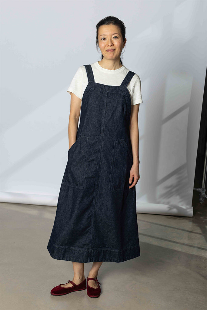 Patch Pocket Denim Dungaree Dress
