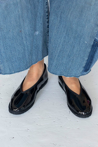 Patent Fu Kung Slippers - Black