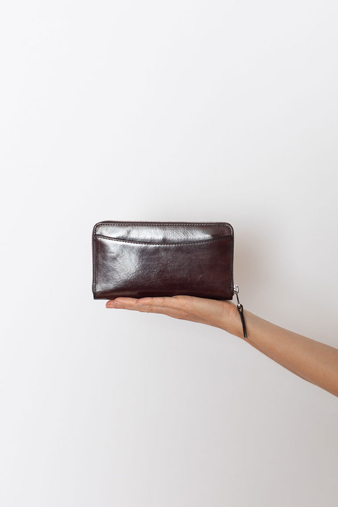 Patina Zip Continental Wallet - Ristretto