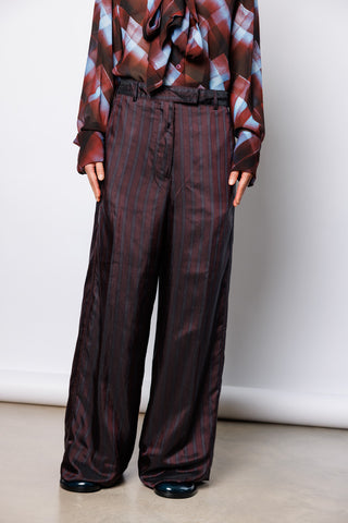 Penn Wide Leg Pants - Burgundy