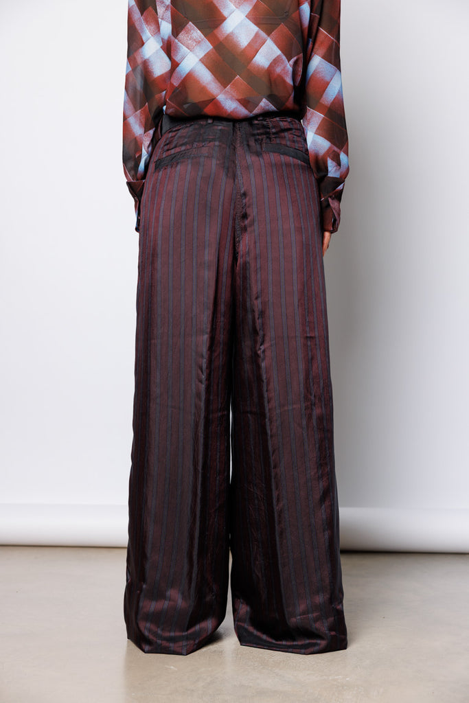 Penn Wide Leg Pants - Burgundy