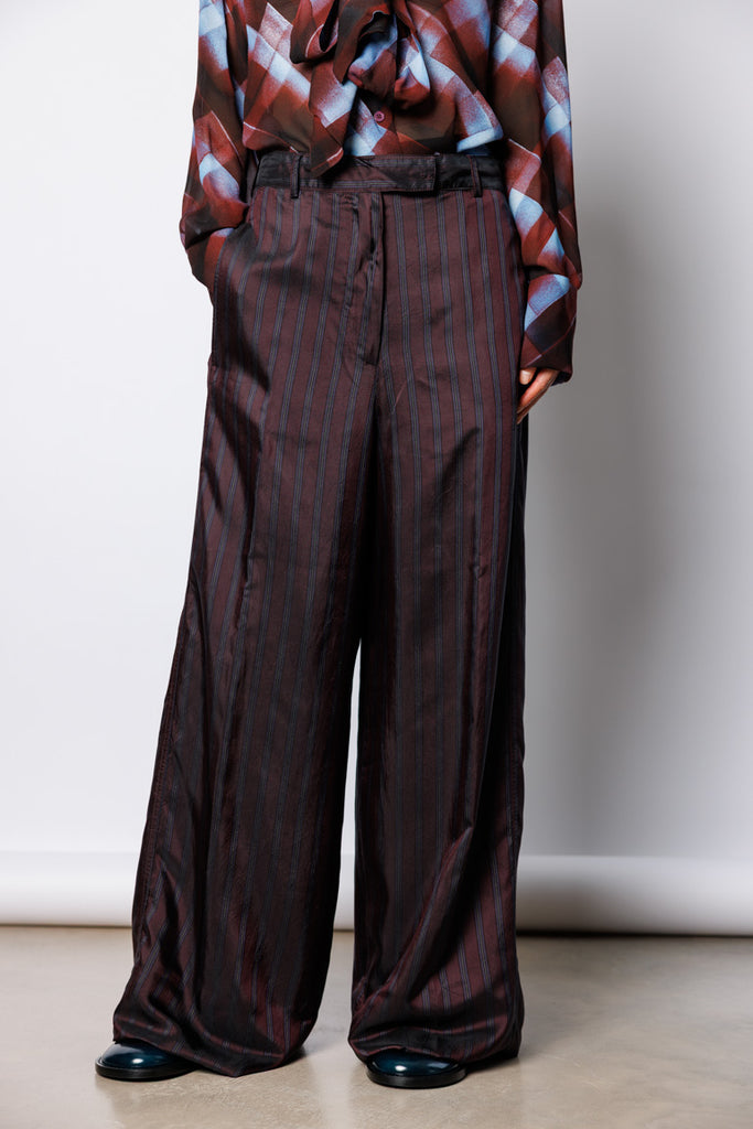 Penn Wide Leg Pants - Burgundy