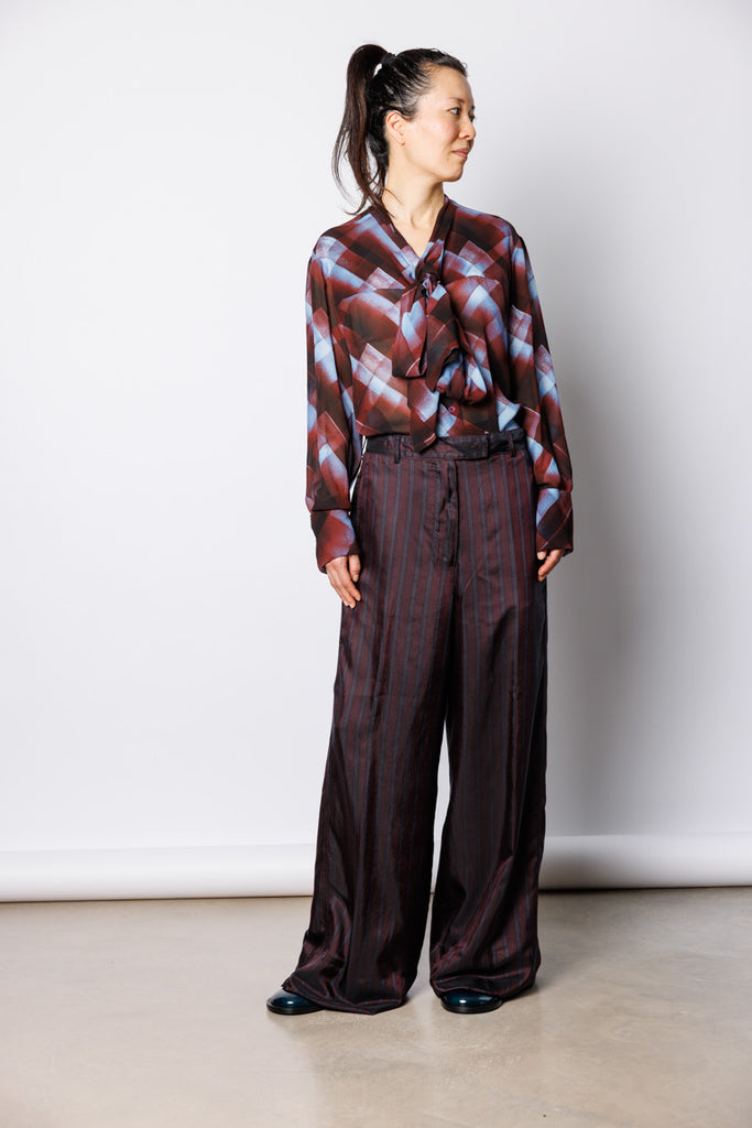 Penn Wide Leg Pants - Burgundy