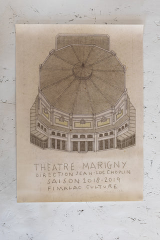Philippe Weisbecker Poster - Théâtre Marigny