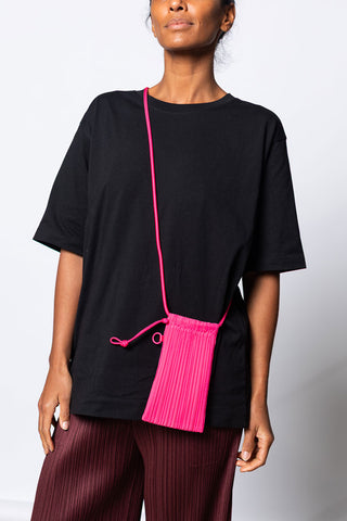Pleats Mini Pochette - Bright Pink