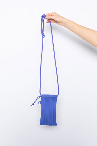 Pleats Mini Pochette - Blue