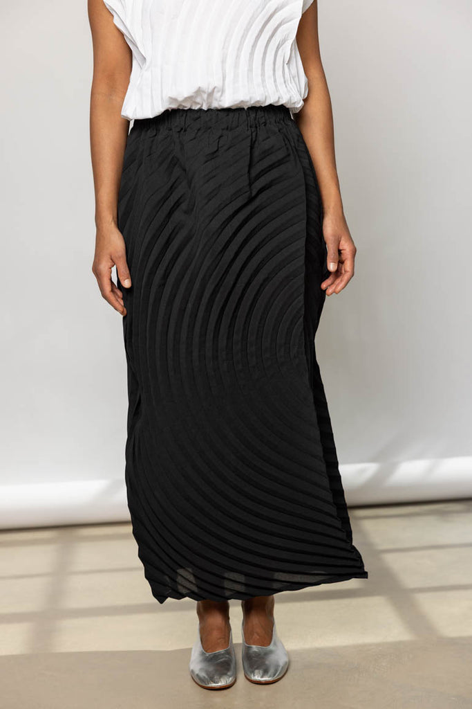  black pleated skirt Issey Miyake