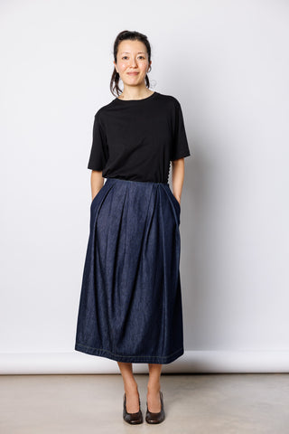 Sonista Denim Skirt - Indigo